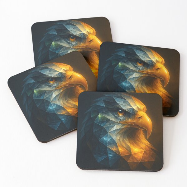 Item preview, Eagle Wall Art — Fire & Sky Reflections designed and sold by GeoWild Designs.