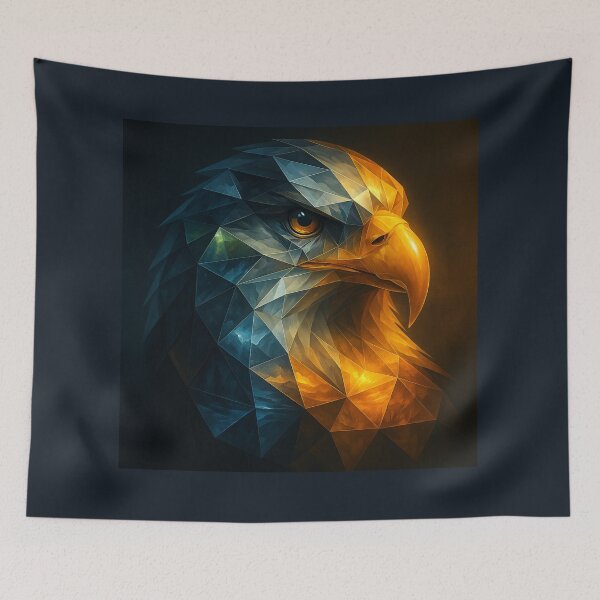 Item preview, Eagle Wall Art — Fire & Sky Reflections designed and sold by GeoWild Designs.