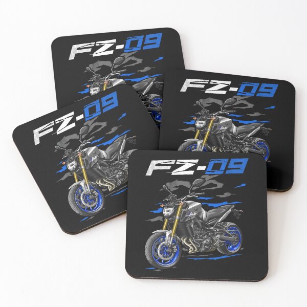 Item preview, Yamaha FZ-09 2015 (Matte Silver) for Motorcycle Riders designed and sold by MotoApparelHub.