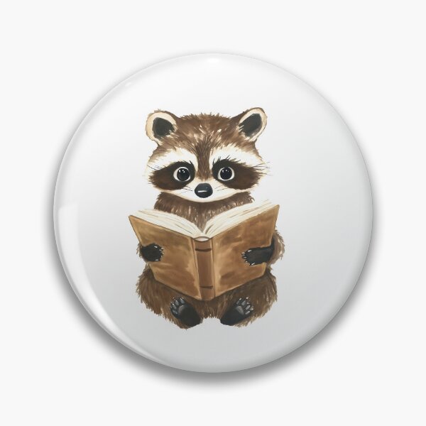 Item preview, Raccoon reading a book designed and sold by xiao xuans.
