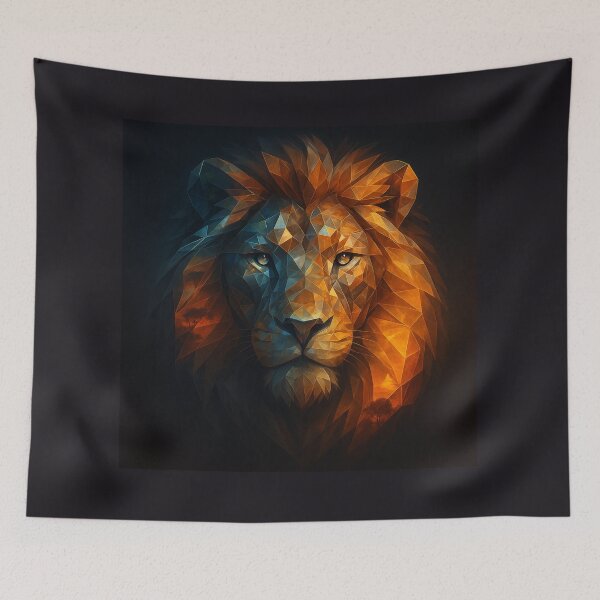 Item preview,  Lion Wall Art — Reflections of Sun & Shadow designed and sold by GeoWild Designs.