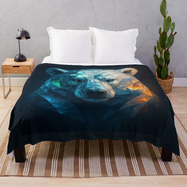 Item preview, Polar Bear Wall Art— Reflections of Ice & Fire designed and sold by GeoWild Designs.