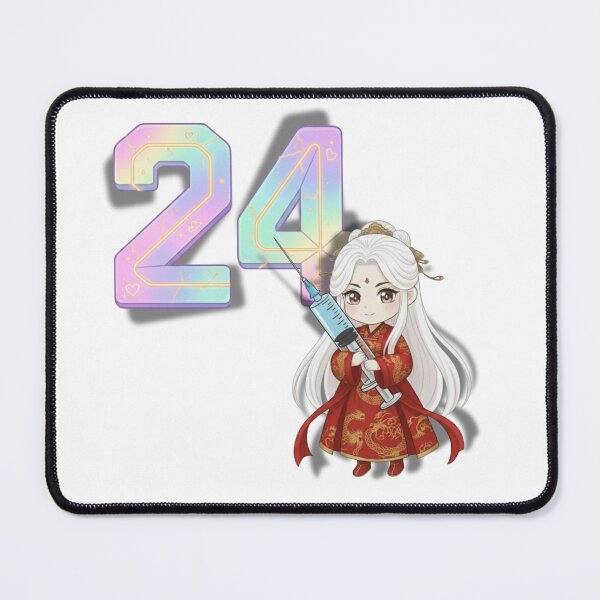 Item preview, hai Lucky Number 24 - Charming Chibi & Prosperity Design designed and sold by PloySaiY.