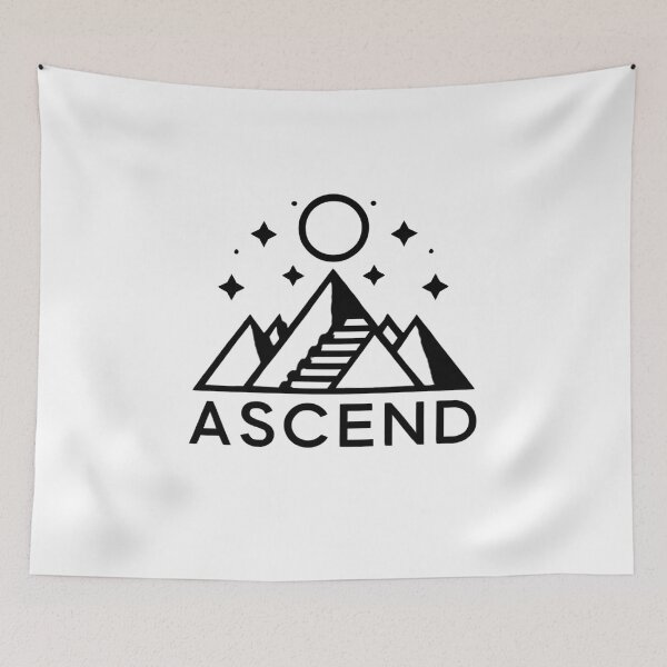 Item preview, ASCEND: Minimalist Mountain Steps Logo designed and sold by LegendsOfLife37.