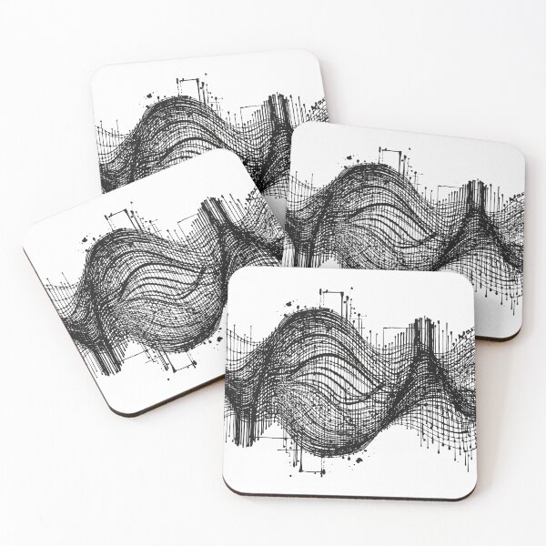 Item preview, Abstract Soundwave Line Art designed and sold by NIVEX.