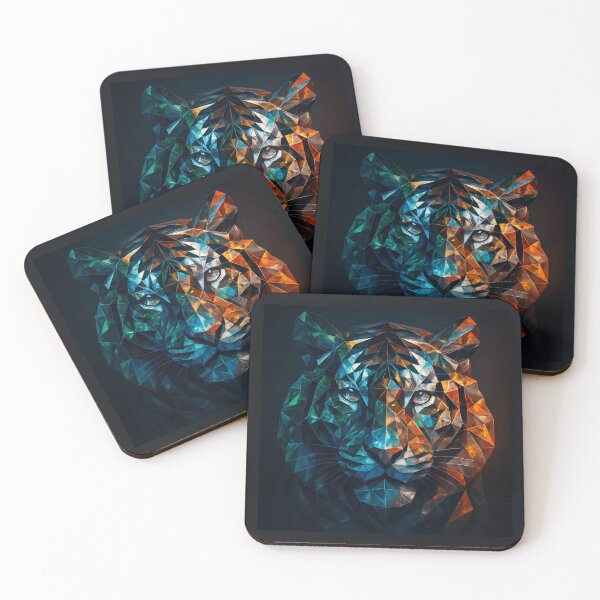 Item preview, Tiger Wall Art— Reflections of Fire, Water & Forest designed and sold by GeoWild Designs.