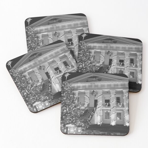 Item preview, Christmas In Newberry South Carolina Black And White designed and sold by LisaWootenPhoto.
