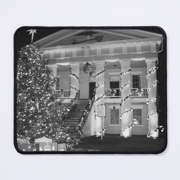 Item preview, Christmas In Newberry South Carolina Black And White designed and sold by LisaWootenPhoto.