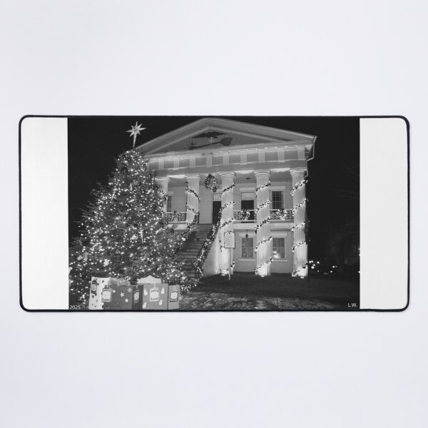 Item preview, Christmas In Newberry South Carolina Black And White designed and sold by LisaWootenPhoto.
