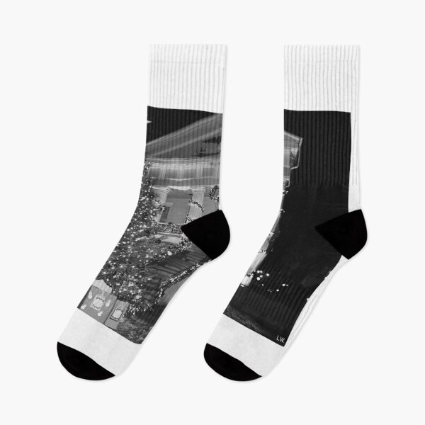 Item preview, Christmas In Newberry South Carolina Black And White designed and sold by LisaWootenPhoto.