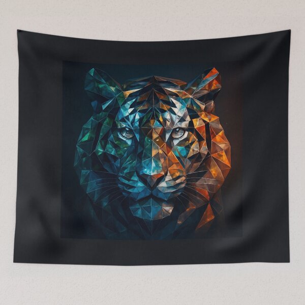 Item preview, Tiger Wall Art— Reflections of Fire, Water & Forest designed and sold by GeoWild Designs.