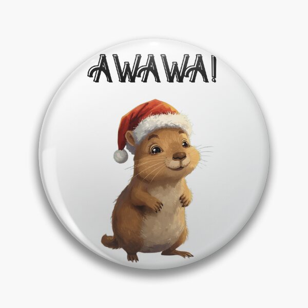 Item preview, Awawa! Funny Hyrax Christmas meme designed and sold by Dedokris.