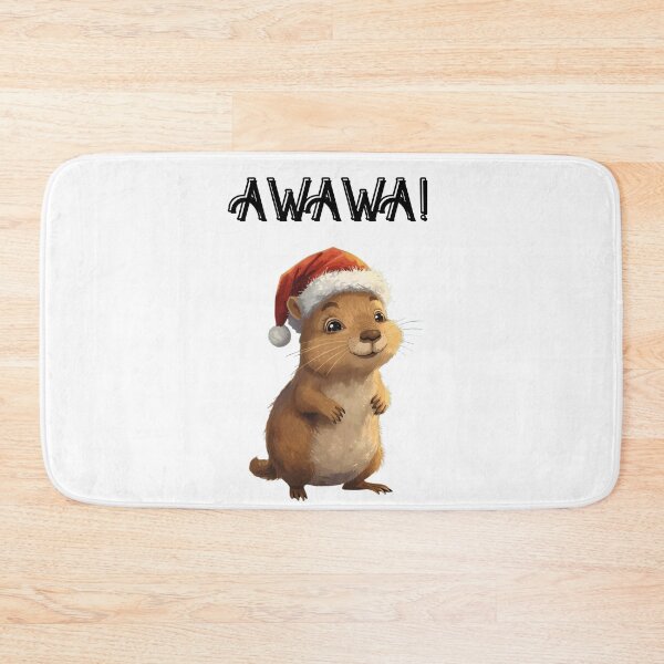 Item preview, Awawa! Funny Hyrax Christmas meme designed and sold by Dedokris.