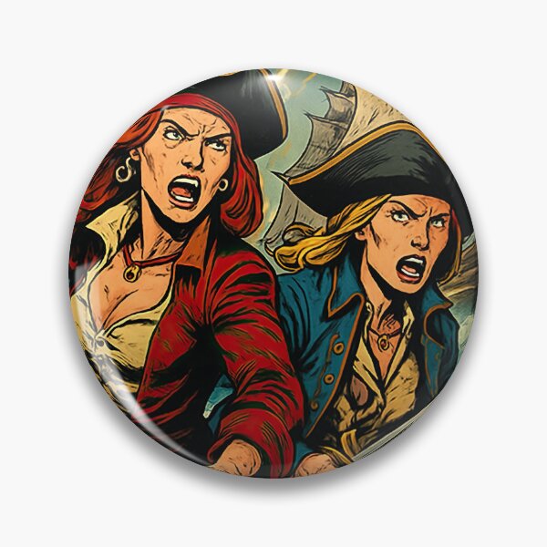 Item preview, Anne Bonny and Mary Read | Comics style - Cartoon designed and sold by ComicsFactory.