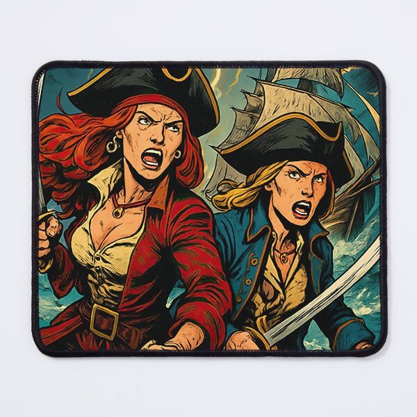 Item preview, Anne Bonny and Mary Read | Comics style - Cartoon designed and sold by ComicsFactory.