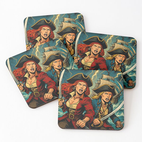 Item preview, Anne Bonny and Mary Read | Comics style - Cartoon designed and sold by ComicsFactory.