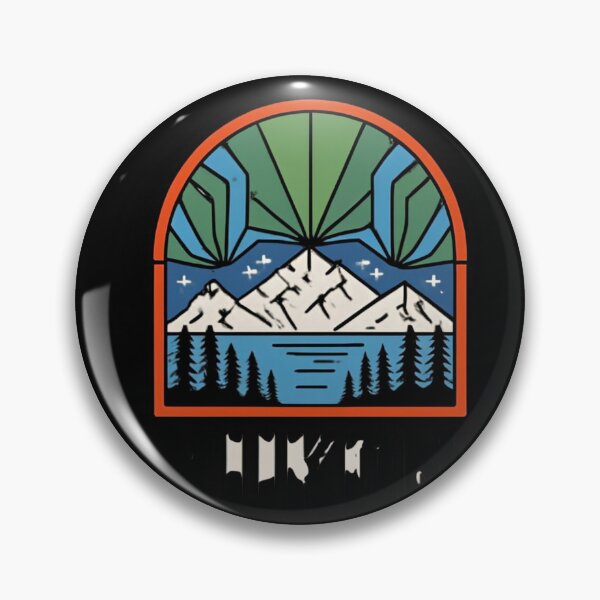 Item preview, YUKON: Northern Lights Wilderness Patch designed and sold by LegendsOfLife37.