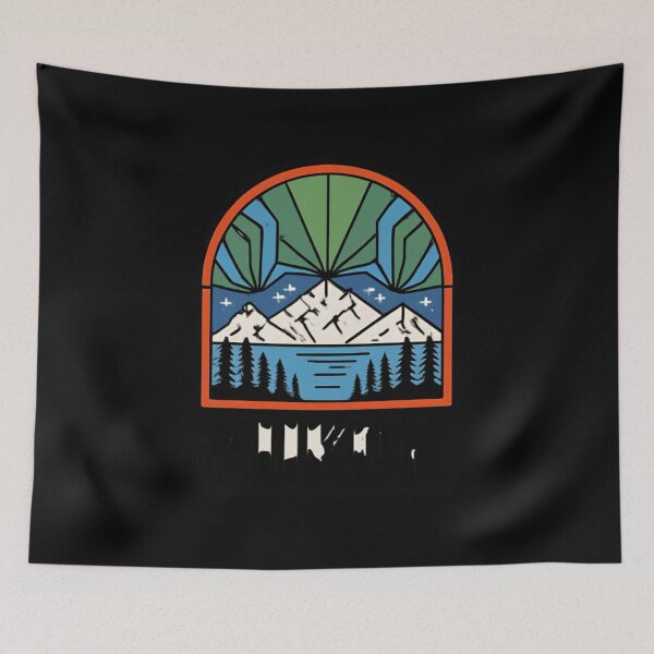 Item preview, YUKON: Northern Lights Wilderness Patch designed and sold by LegendsOfLife37.