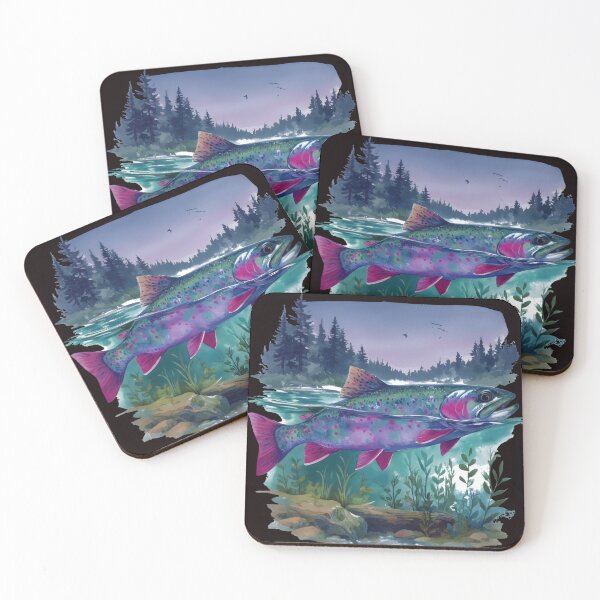 Artikelvorschau, Retro-Fische, Vintage-Forellenangeln der 90er, rustikale Wildtiere entworfen und verkauft von DesignDenDo ⭐⭐⭐⭐⭐.
