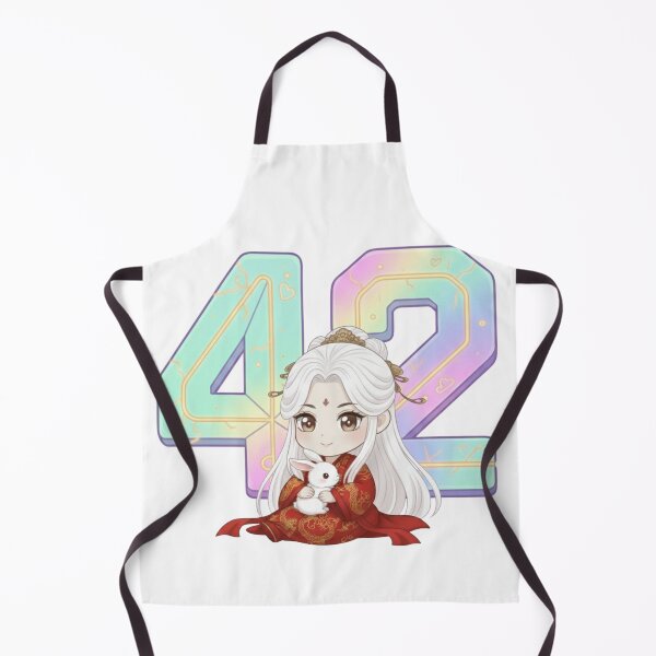 Item preview, Auspicious Thai Lucky Number 42 - Chibi, Rabbit & Prosperity Charm designed and sold by PloySaiY.