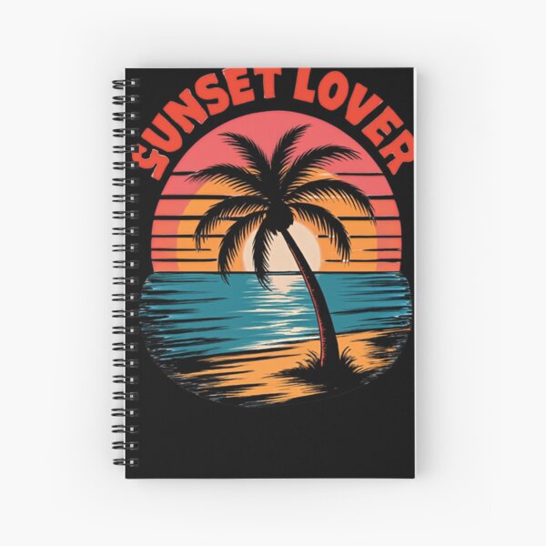 Item preview, ? SUNSET LOVER: Retro Beach Palm Tree Art ? designed and sold by LegendsOfLife37.