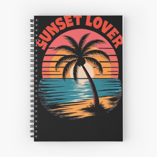 Item preview, ? SUNSET LOVER: Retro Beach Palm Tree Art ? designed and sold by LegendsOfLife37.