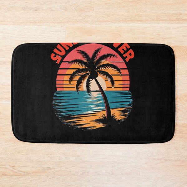 Item preview, ? SUNSET LOVER: Retro Beach Palm Tree Art ? designed and sold by LegendsOfLife37.