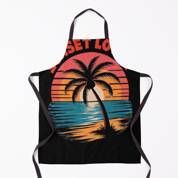 Item preview, ? SUNSET LOVER: Retro Beach Palm Tree Art ? designed and sold by LegendsOfLife37.