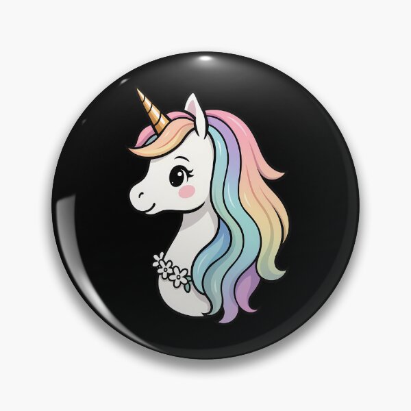 Item preview, Pastel Rainbow Unicorn Head with Gold Horn and Flower Wreath designed and sold by DreamiCanvas.