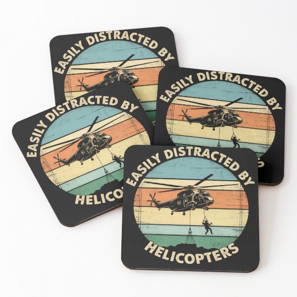 Item preview, Easily Distracted By Helicopters On Long Highway Drives designed and sold by SkeletonsDanger.