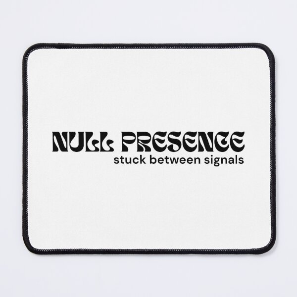 Item preview, NULL PRESENCE – Stuck Between Signals | Minimalist Glitch Text | Abstract Absurdism | RETL Style designed and sold by RETL.