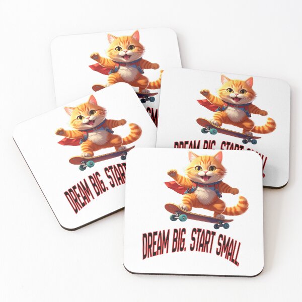 Item preview, Dream Big Start Small - Skater Cat T-shirt|Art designed and sold by Alicjareign.