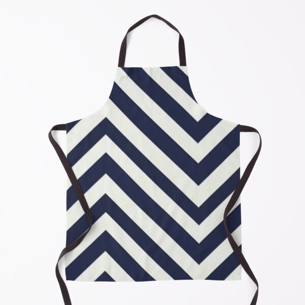 Item preview, Navy Blue Cloud Dancer Chevron Stripes designed and sold by Licorice Moon.