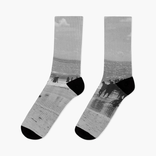 Item preview, A beach on a sunny day, in black and white designed and sold by felipequeiroz.