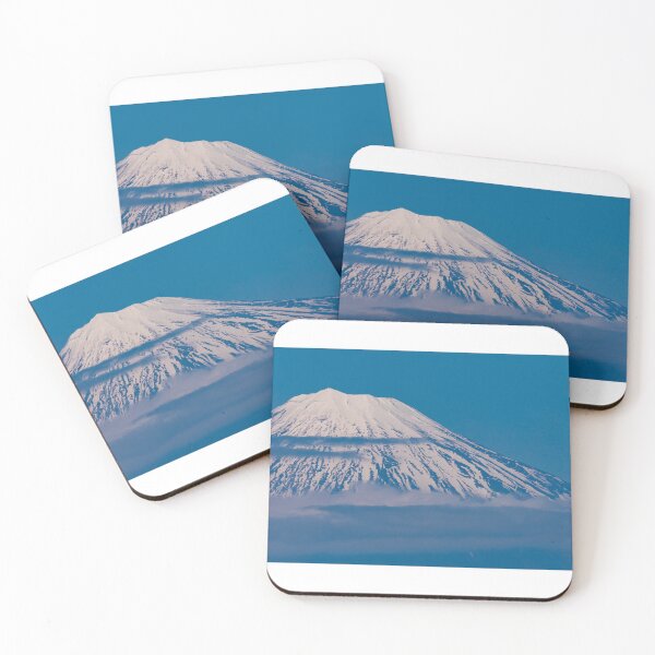 Item preview, Snow Capped Mount Fuji late evening during the blue hour  designed and sold by Ospreychild.