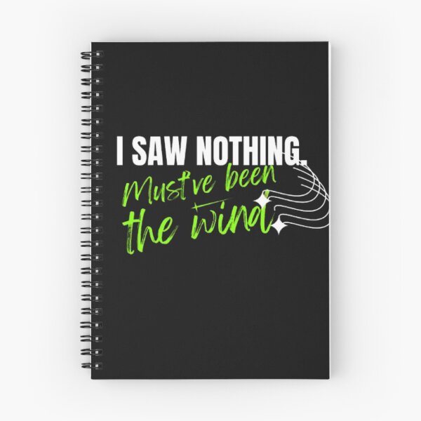 Item preview, I Saw Nothing — Must’ve Been the Wind | Deadpan Dark Humor Quote designed and sold by Antik by Schulz.