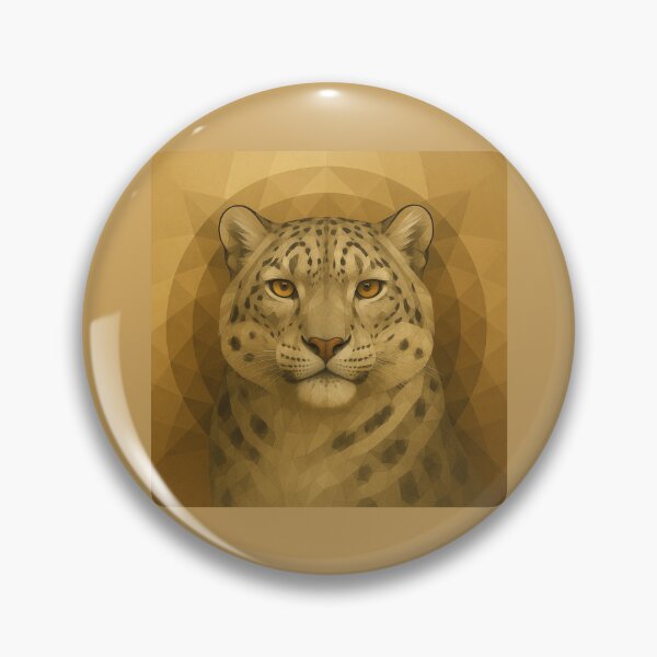 Item preview, Snow Leopard Wall Art — Golden Summit Spirit designed and sold by GeoWild Designs.