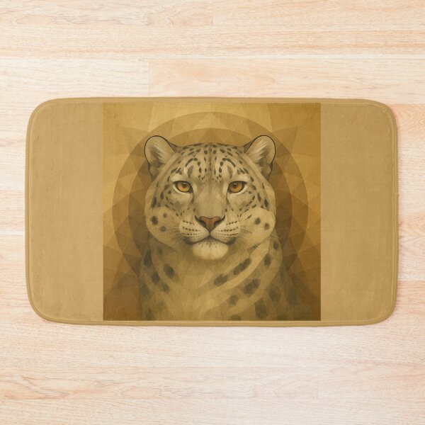 Item preview, Snow Leopard Wall Art — Golden Summit Spirit designed and sold by GeoWild Designs.