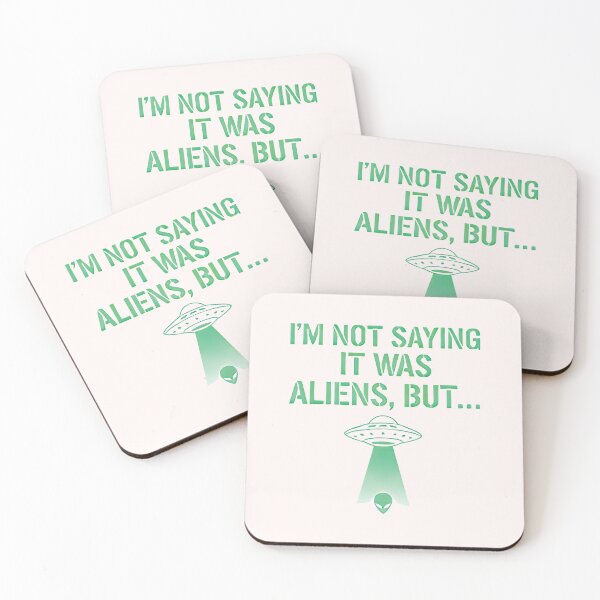 Item preview, Copy of Retro Green UFO Stencil Alien Abduction Art designed and sold by SylwiaPrint.