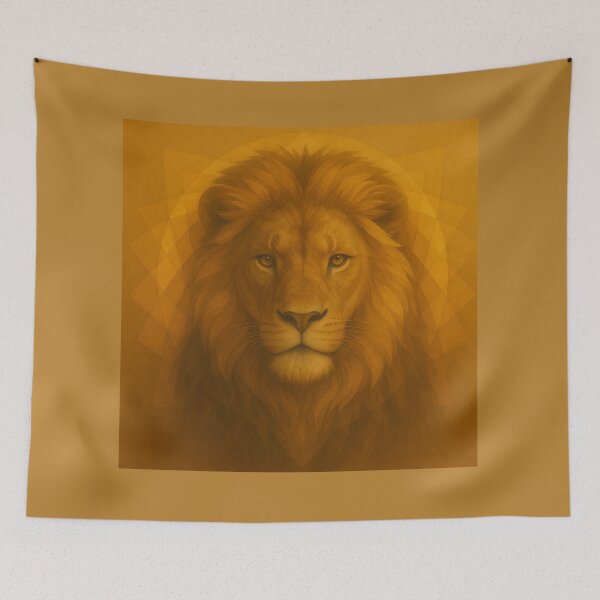 Item preview, Lion Wall Art— Solar Majesty designed and sold by GeoWild Designs.
