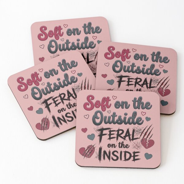 Item preview, Soft Outside Feral Inside designed and sold by YourDesignVibes.