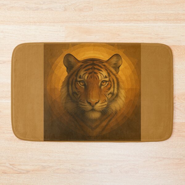Item preview, Tiger Wall Art — Golden Ember Gaze designed and sold by GeoWild Designs.