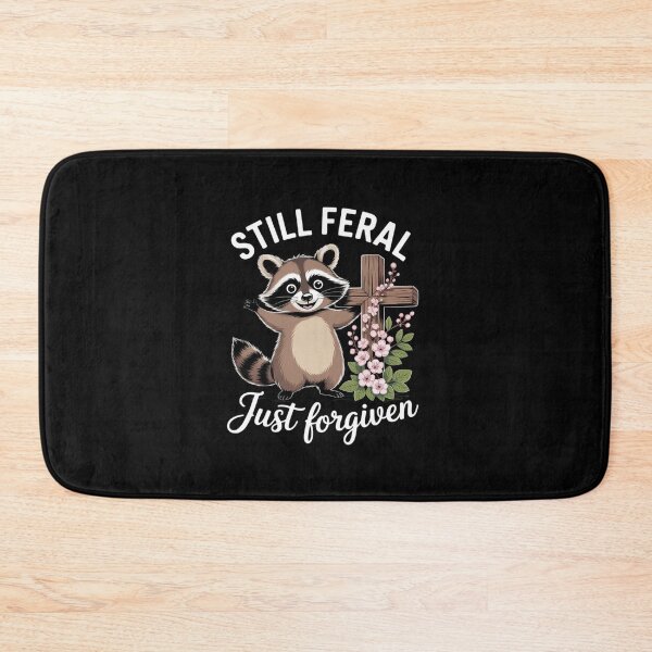 Item preview, Womens Still Feral Just Forgiven Christian Raccoon Faith  designed and sold by MythWoot.