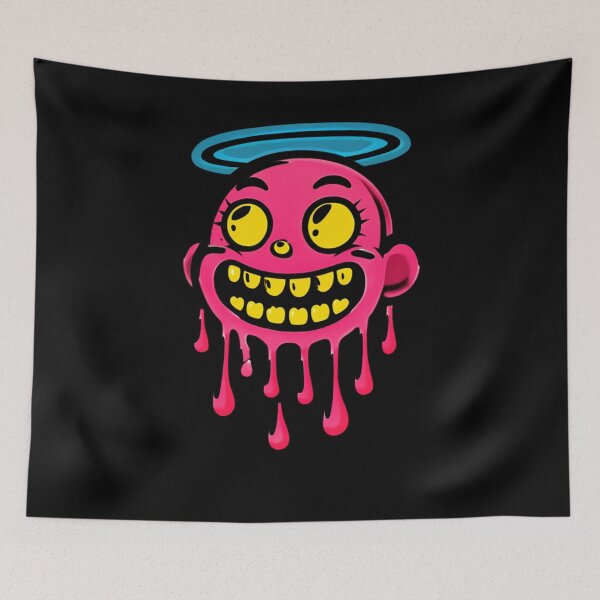 Item preview, ? Dripping Angel Monster: Pink Drip Head Art ? designed and sold by LegendsOfLife37.