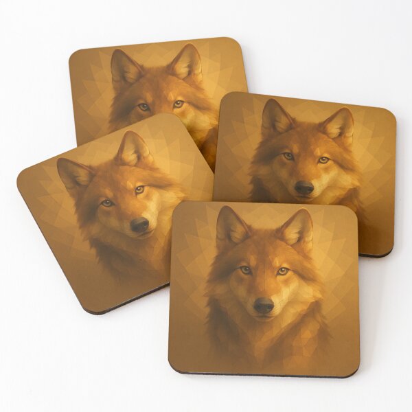 Item preview, Wolf Wall Art – Faceted Wolf Portrait designed and sold by GeoWild Designs.