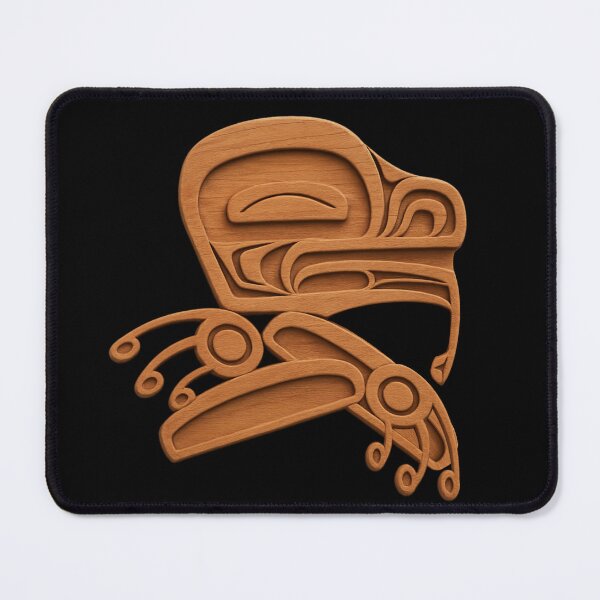 Item preview, Cedar Frog Carving Style Artwork designed and sold by Tiffany's Designs.