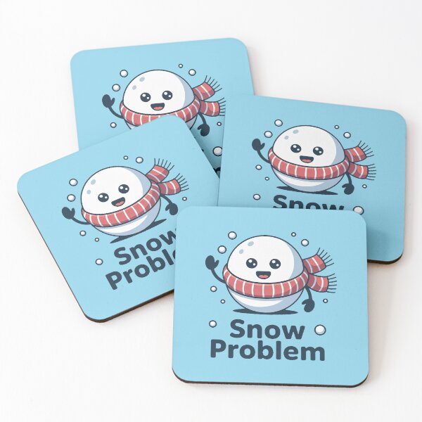 Item preview, Snow Problem – Snowball Pun designed and sold by DabrowskiDesign.