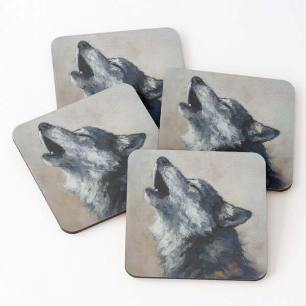 Item preview, Lobo aullador abstracto designed and sold by caracatita75.