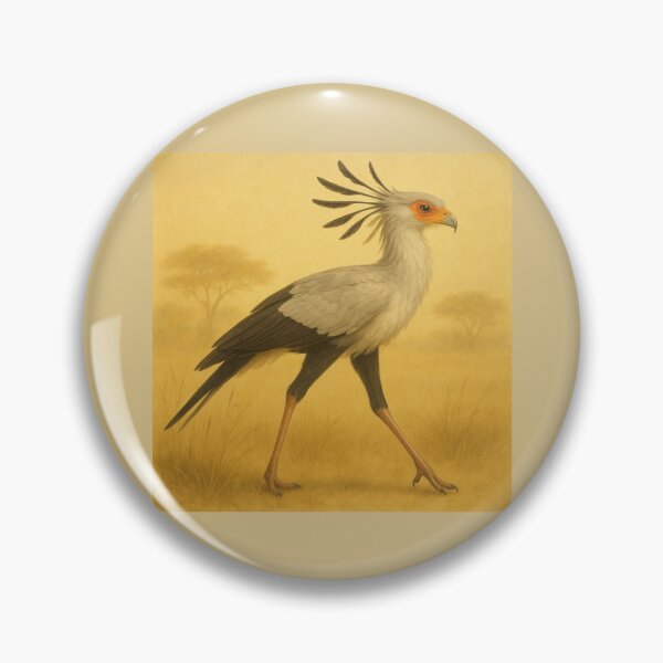 Item preview, Secretary Bird Wall Art – Savannah strider designed and sold by GeoWild Designs.