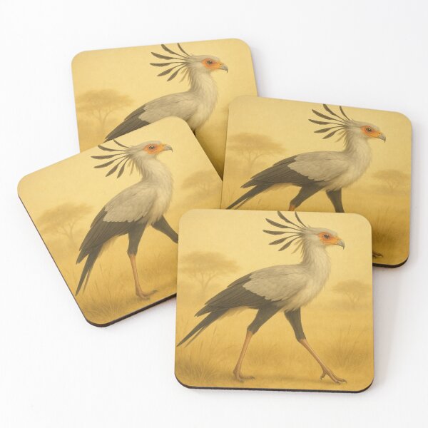 Item preview, Secretary Bird Wall Art – Savannah strider designed and sold by GeoWild Designs.